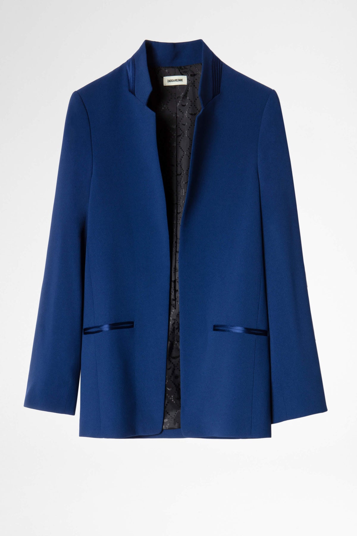 Volly Crepe Jacket - Blue by Zadig & Voltaire — view 3