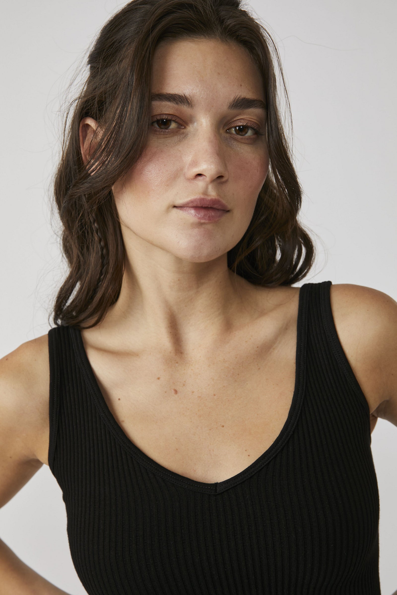 Solid Rib Brami - Black by Free People — view 4
