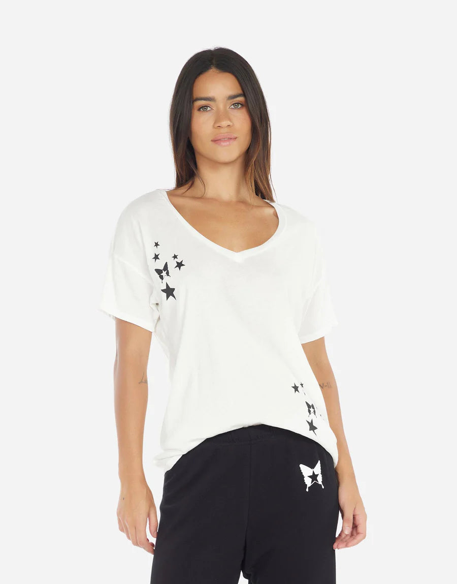 Brixton Rock Star Butterfly Tee - Milk by Lauren Moshi | 25 South Boutiques