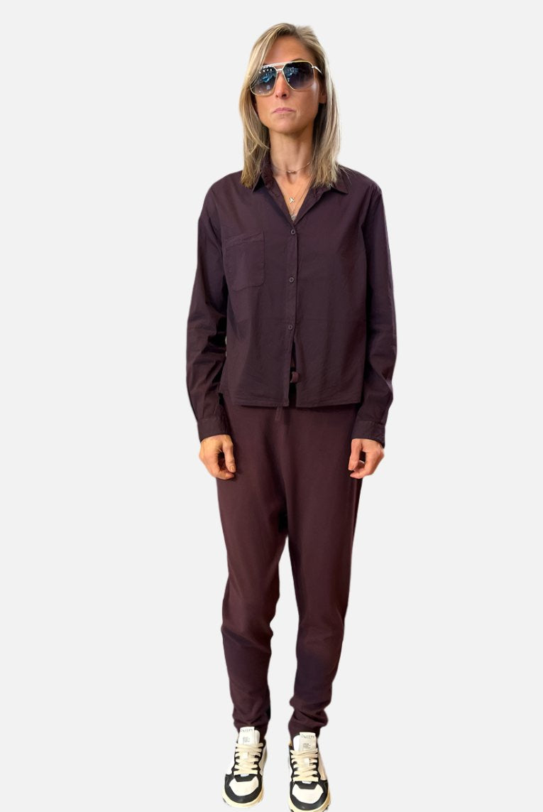 Oversize Fit Trousers - Burgundy by Transit Par-Such | 25 South Boutiques