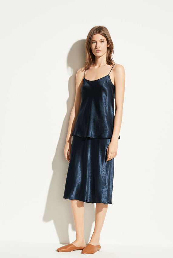 Satin Cami - Coastal Blue by Vince — view 4