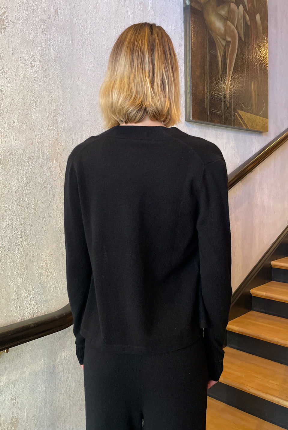 Cashmere Cardigan - Black by Kristensen — view 3