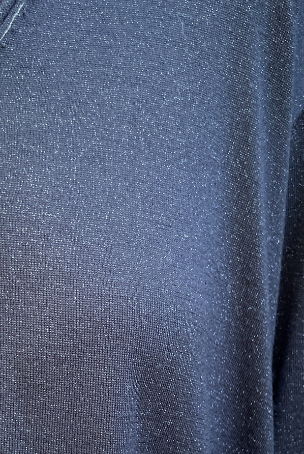 Cardigan - Metallic Shine Black by Tandem — view 4