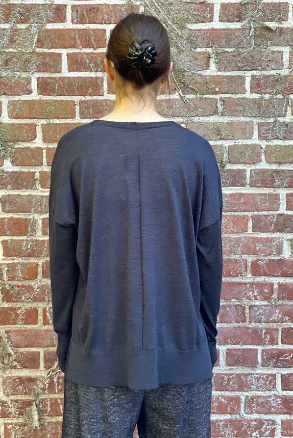 Cardigan - Charcoal by Tandem — view 3
