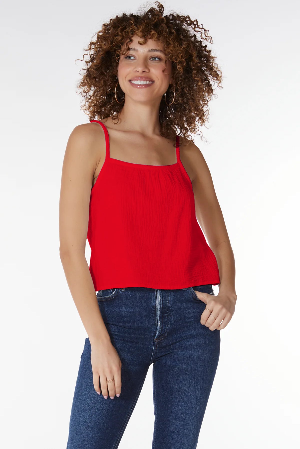 Spaghetti Strap Tank - Chili by Bobi | 25 South Boutiques