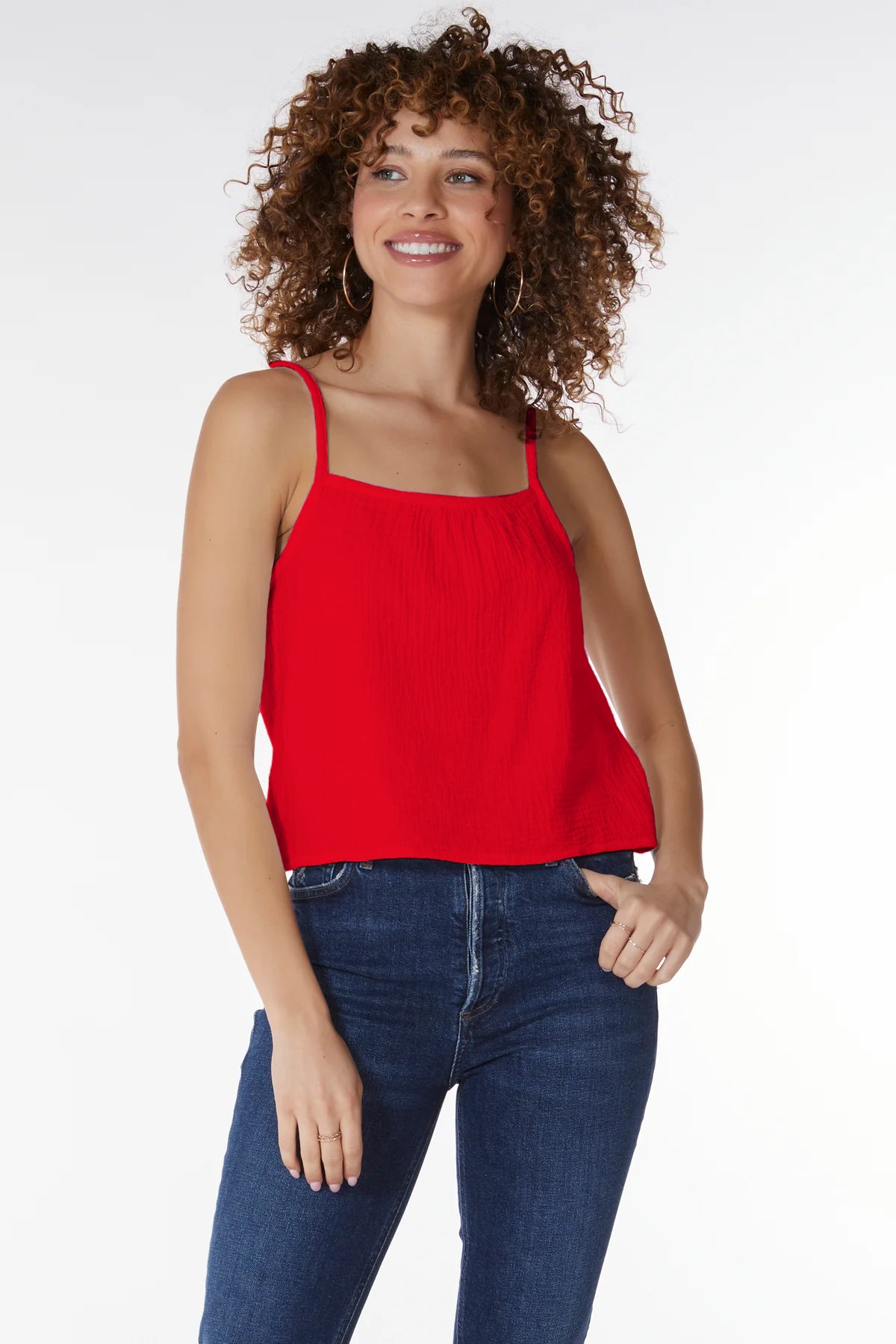 Spaghetti Strap Tank - Chili by Bobi | 25 South Boutiques