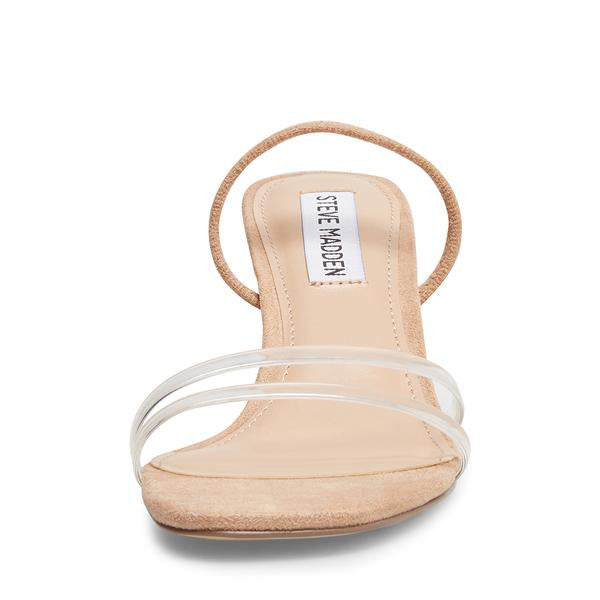 Loft Slide Sandals - Clear by Steve Madden — view 4