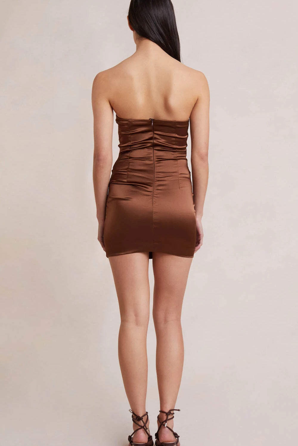 Heather Mini Dress - Cognac by Bec & Bridge — view 4