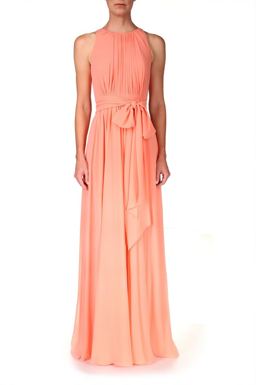 Pretty Grecian Gown - Coral by Badgley Mischka | 25 South Boutiques