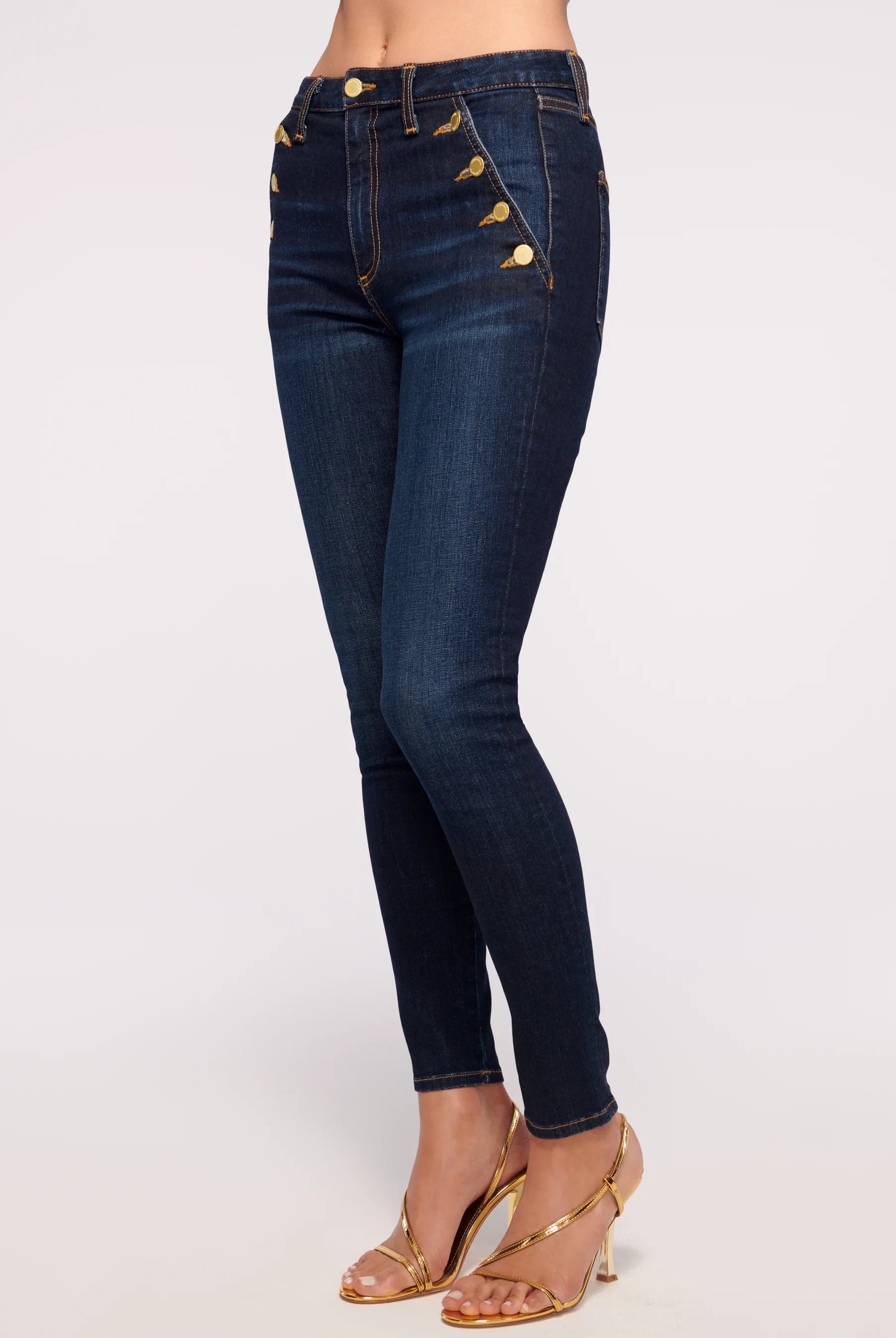 Helena High-Rise Skinny Jean - Dark Rinse by Ramy Brook — alternate view