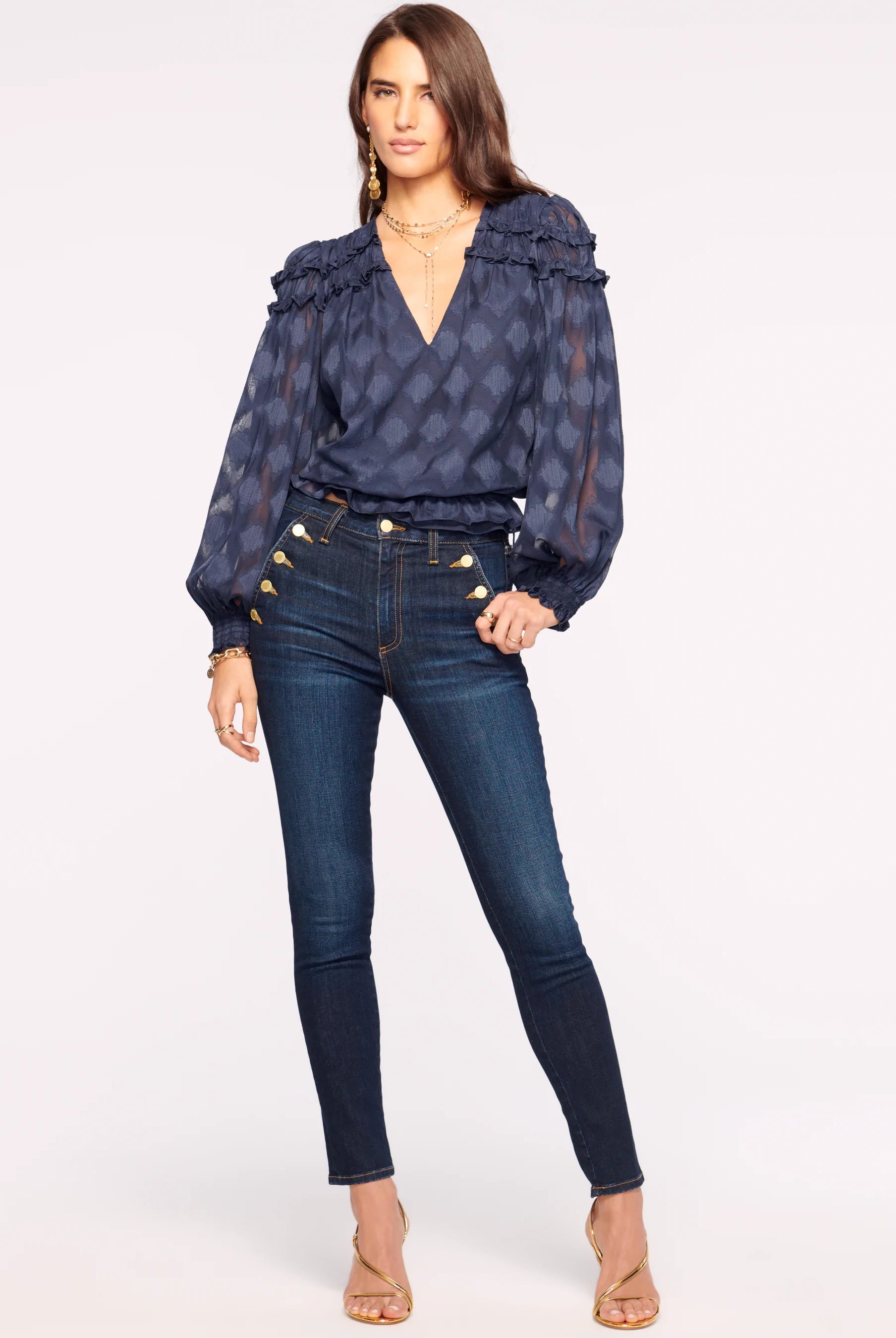 Helena High-Rise Skinny Jean - Dark Rinse by Ramy Brook | 25 South Boutiques