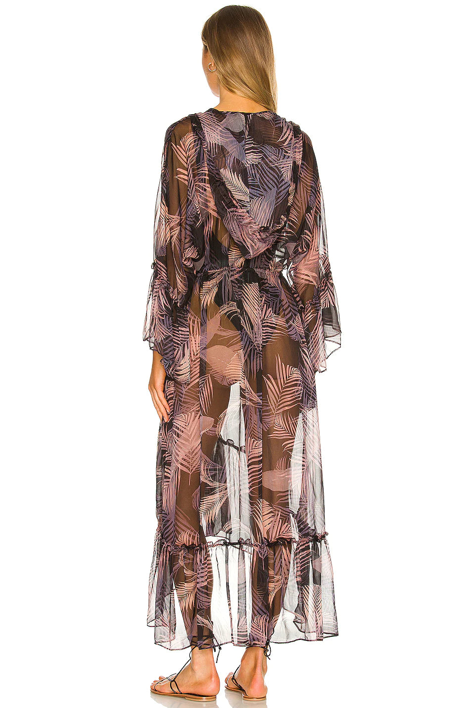 Cruz Robe - San Miguel Palm Chiffon by Misa — alternate view
