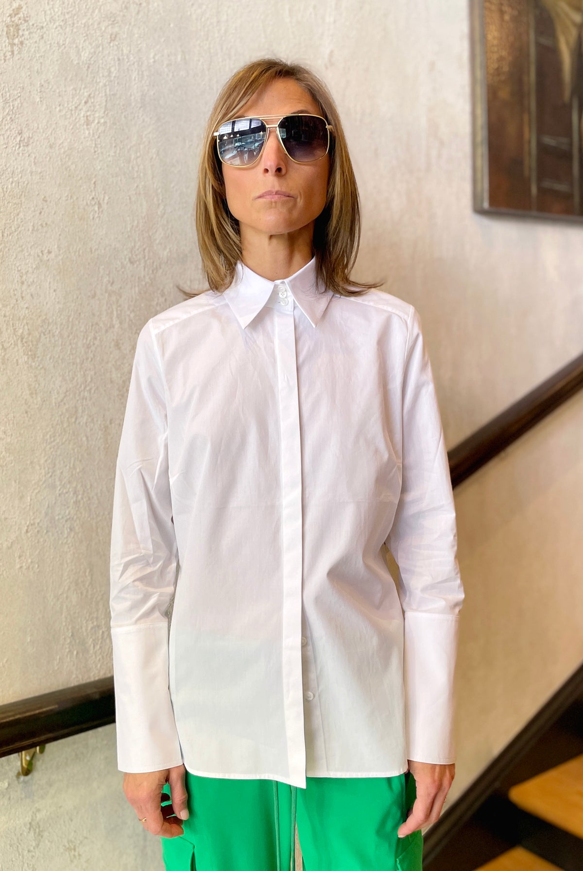 Fedora Shirt - Optical White by Hana San | 25 South Boutiques