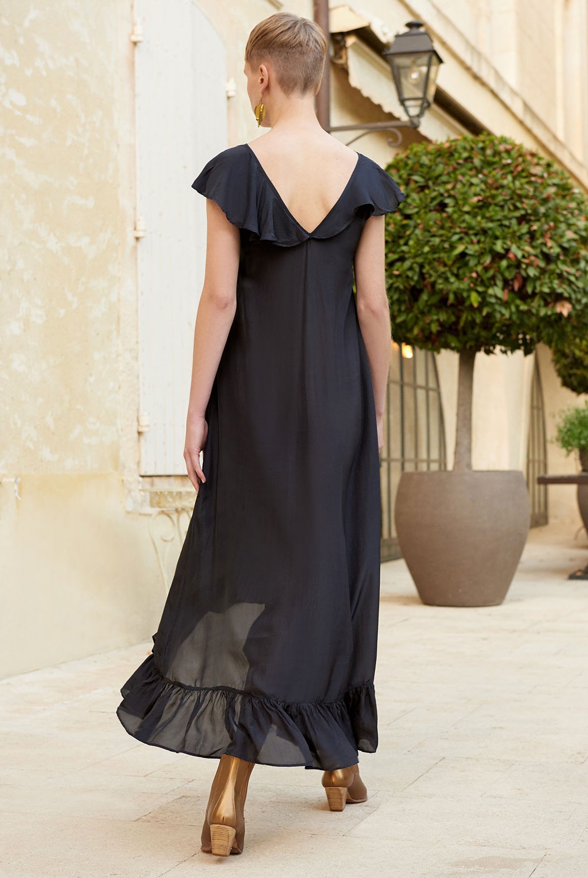 Cumbre Dress - Black by Mes Demoiselles — view 4