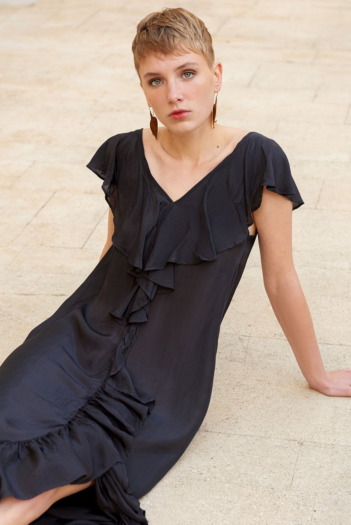 Cumbre Dress - Black by Mes Demoiselles — view 5