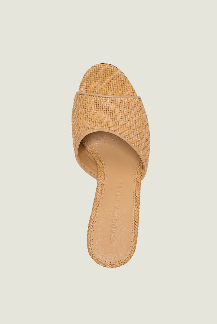 Dali Wedge Sandal - Natural by Veronica Beard — view 3