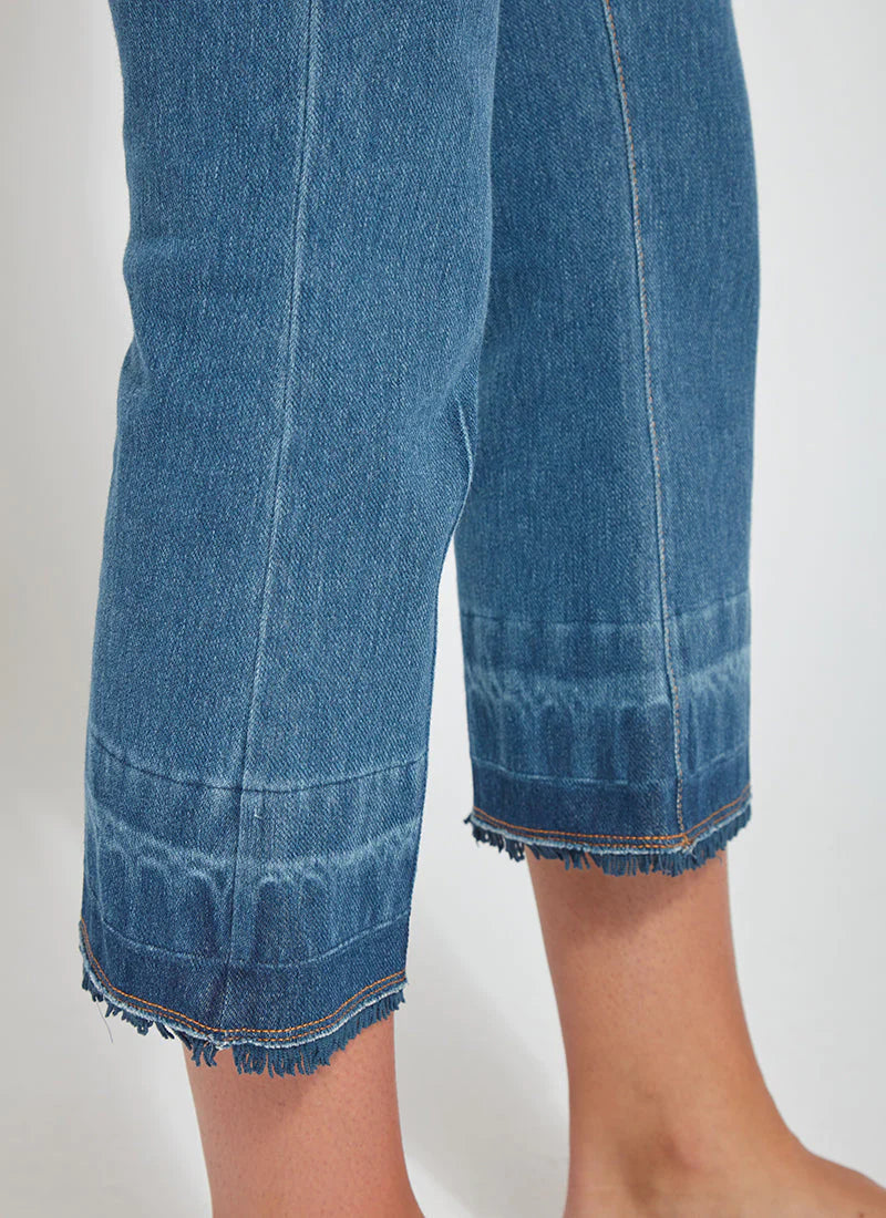 Daria Gradient Hem Denim - Mid Wash by Lysse — view 3