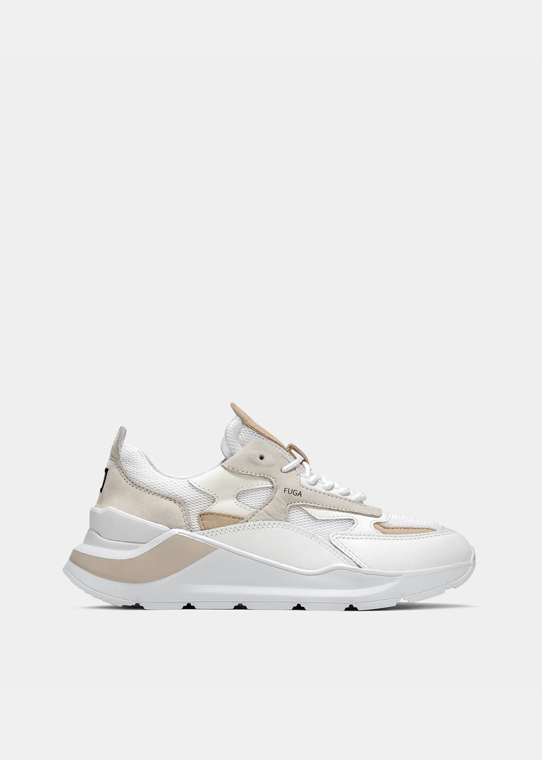 Fuga Mesh Sneakers - White Cuoio by D.A.T.E. | 25 South Boutiques