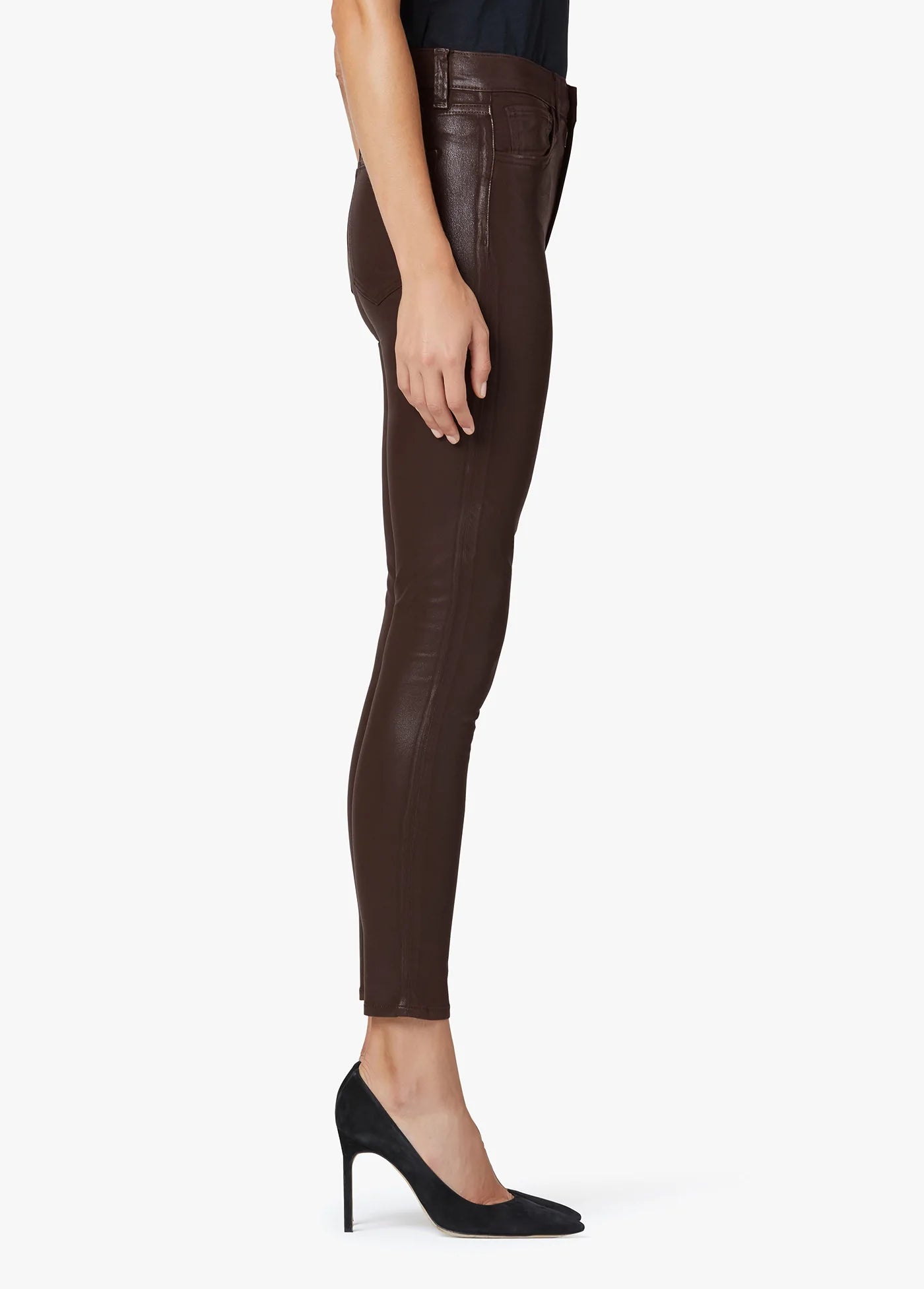 The Charlie High Rise Ankle - Dark Coco Bean by Joe's Jeans — view 4