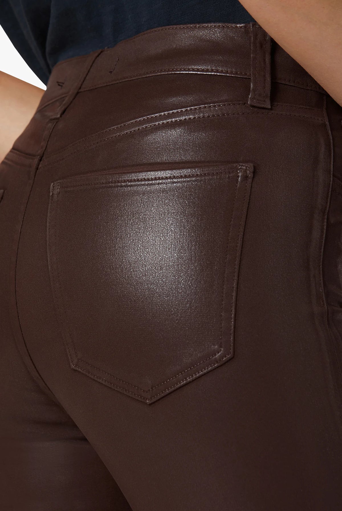 The Charlie High Rise Ankle - Dark Coco Bean by Joe's Jeans — view 6