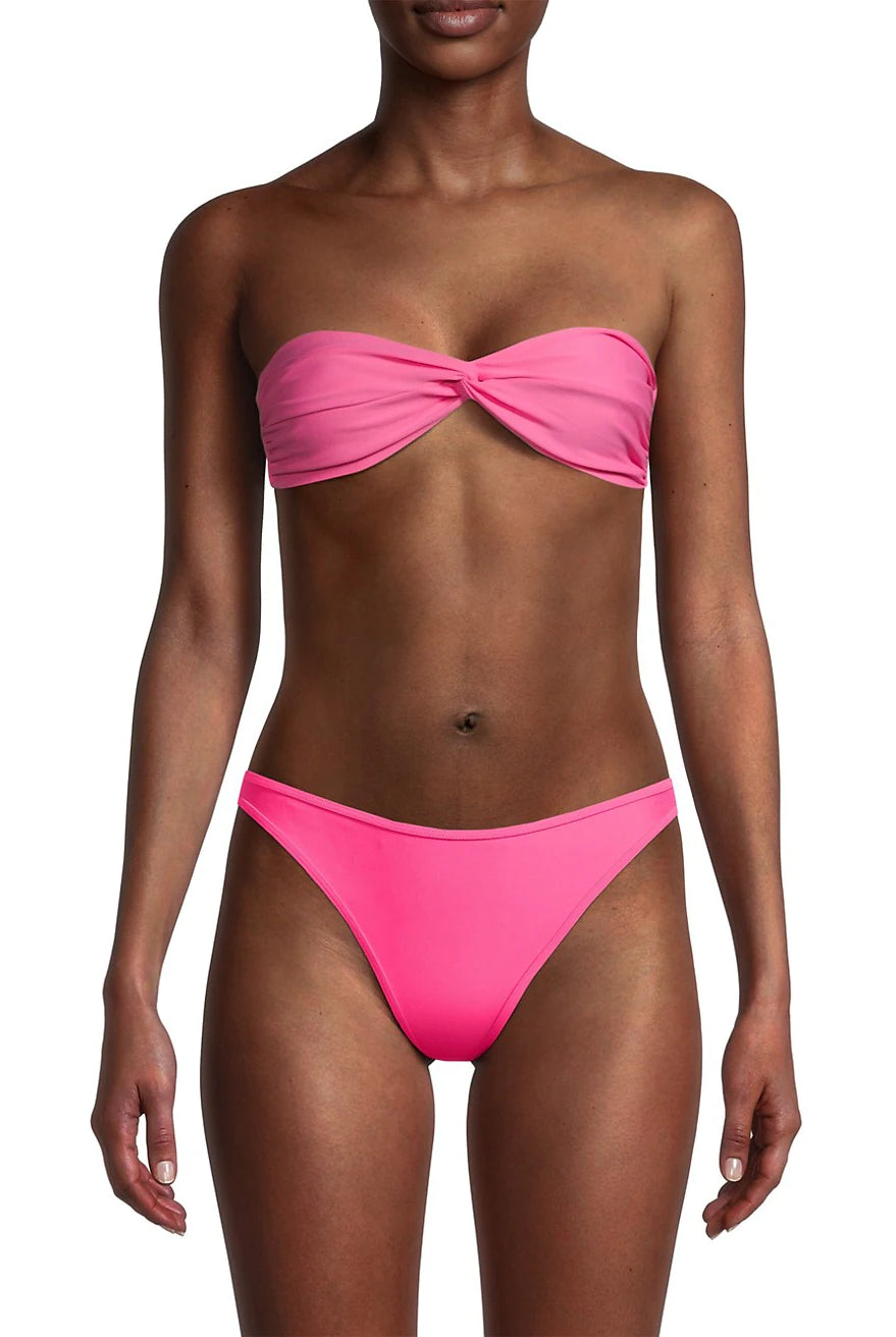 Florence Bandeau Bikini Top - Deep Rose by Ramy Brook | 25 South Boutiques