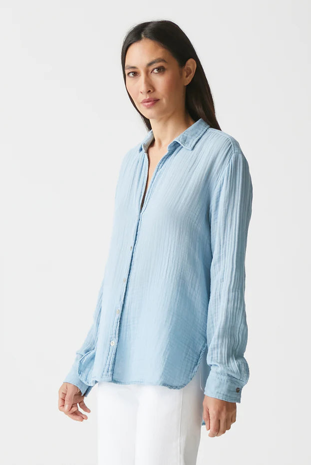 Leo Button Down Top - Harbor by Michael Stars — alternate view