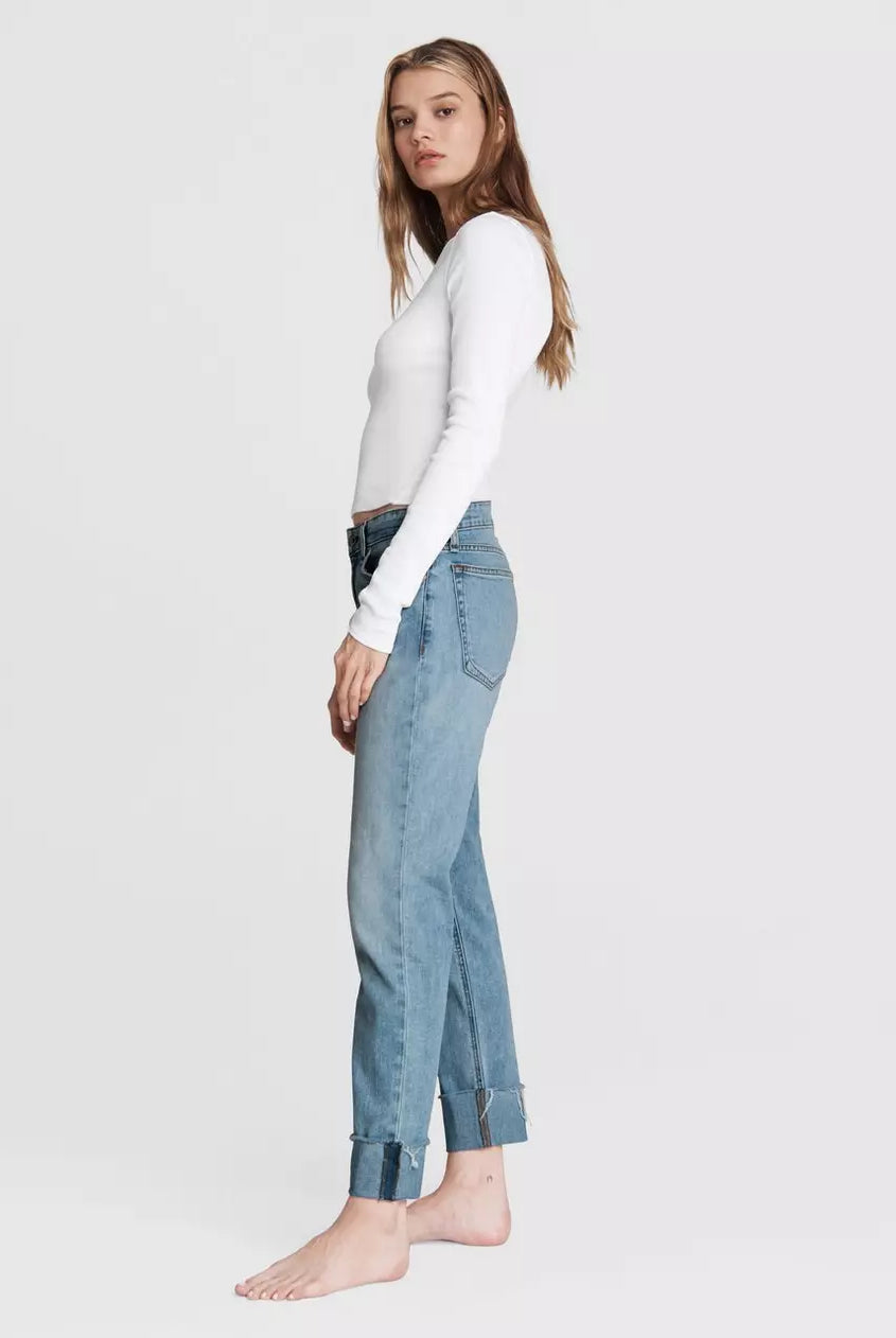 Dre Low-Rise Boyfriend - Tulip by Rag & Bone — view 3