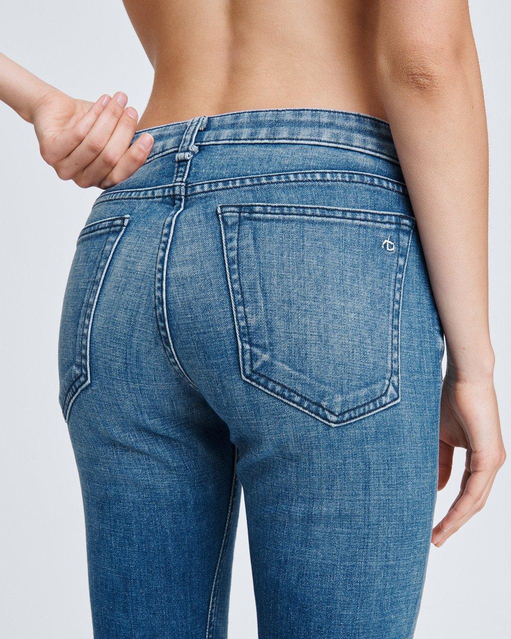 Dre Low Rise Boyfriend - Sapphire by Rag & Bone — view 4