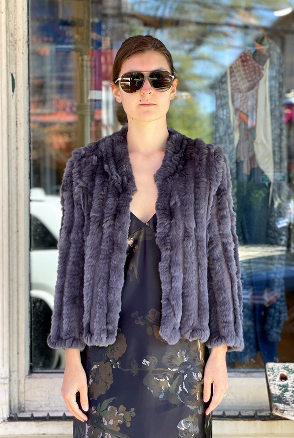 Rosa Fur Jacket - Galaxy by Heartloom — alternate view