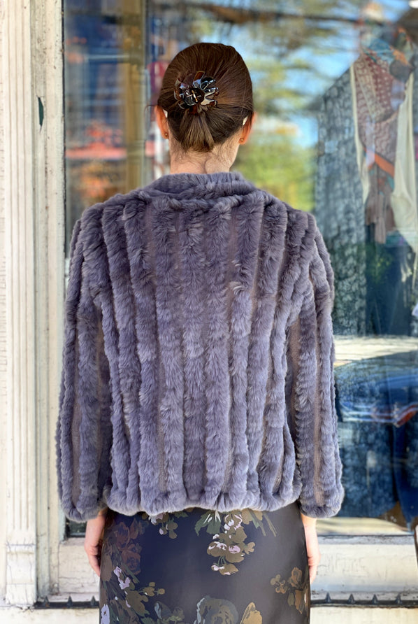 Rosa Fur Jacket - Galaxy by Heartloom — view 4