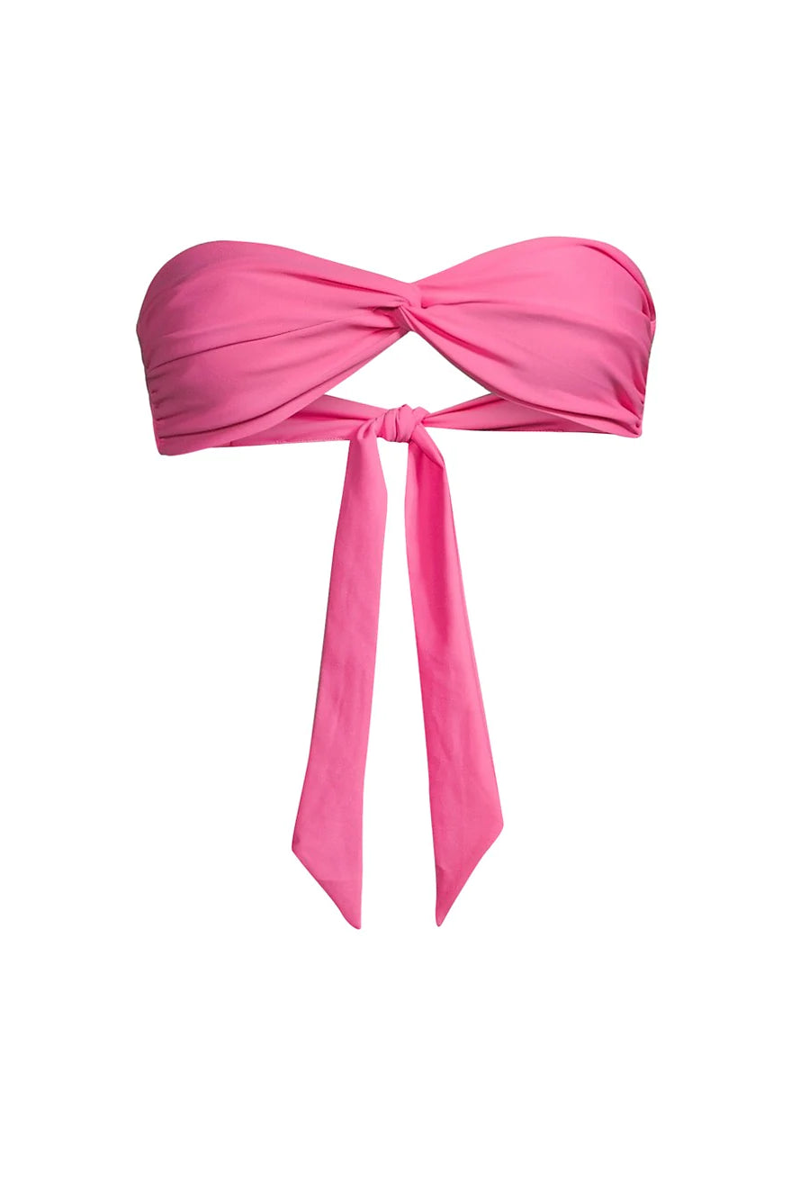 Florence Bandeau Bikini Top - Deep Rose by Ramy Brook — alternate view