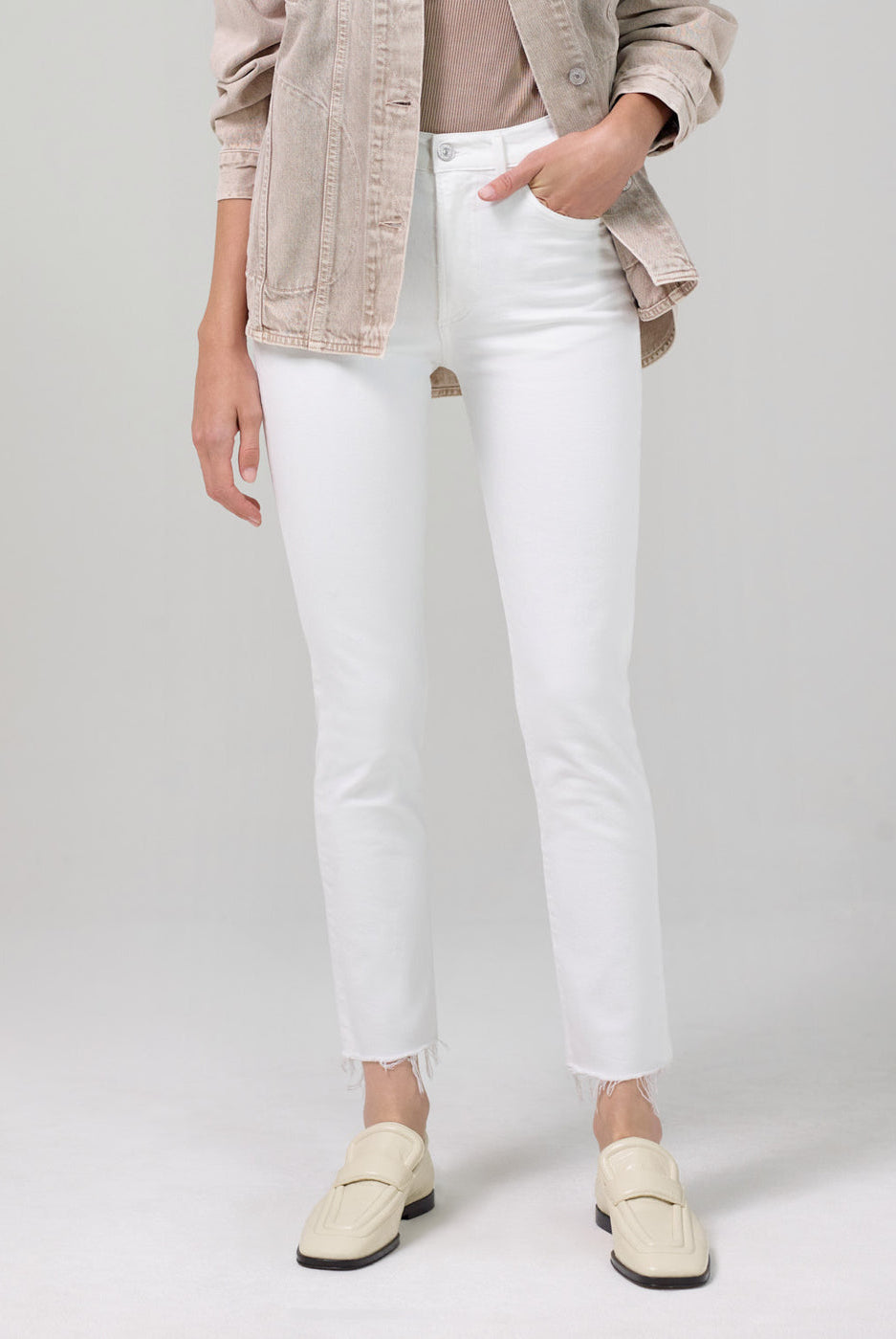 Ella Mid Rise Slim Crop - Moonglow by Citizens of Humanity — view 4