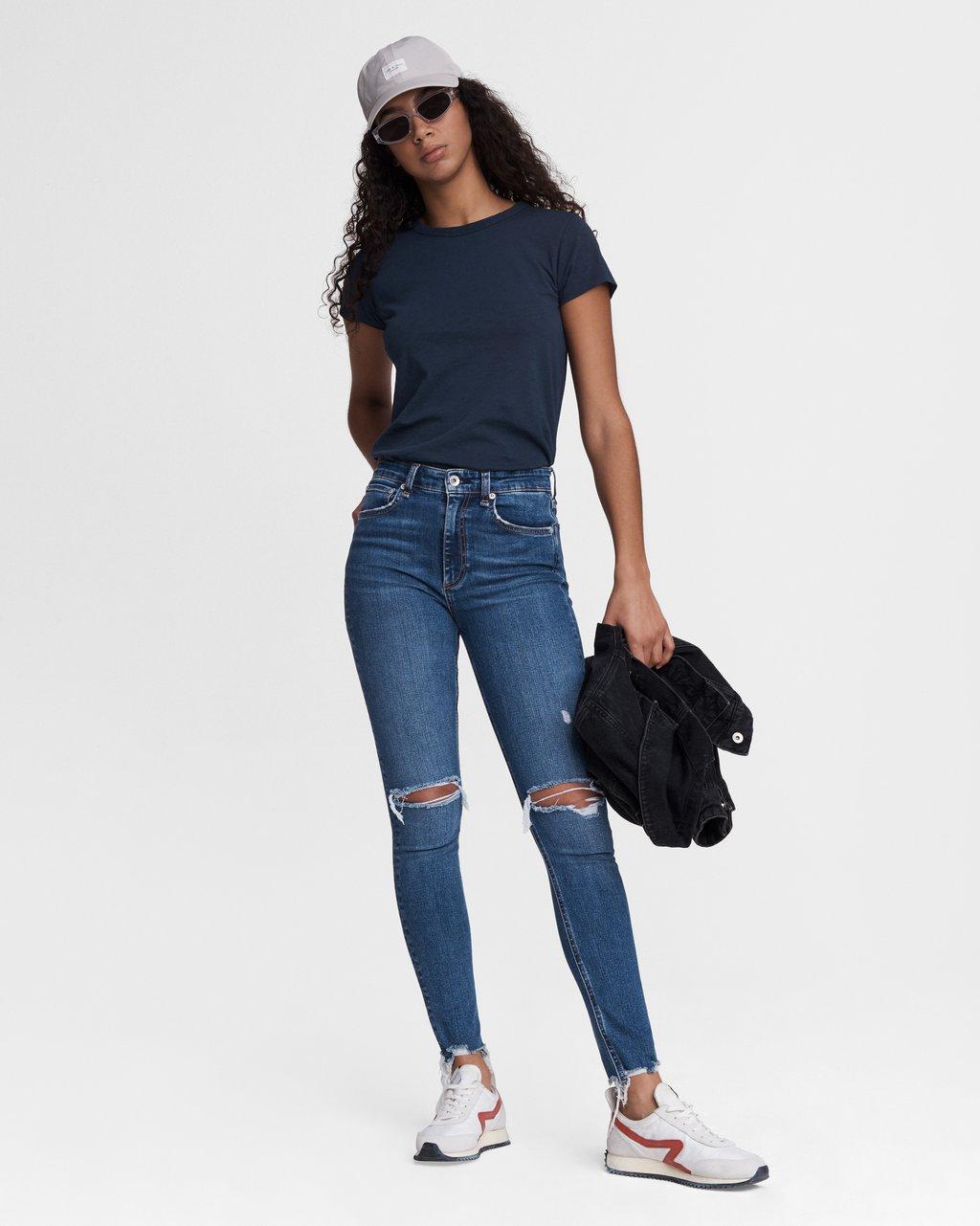 Nina High-Rise Skinny - Emory by Rag & Bone — view 8