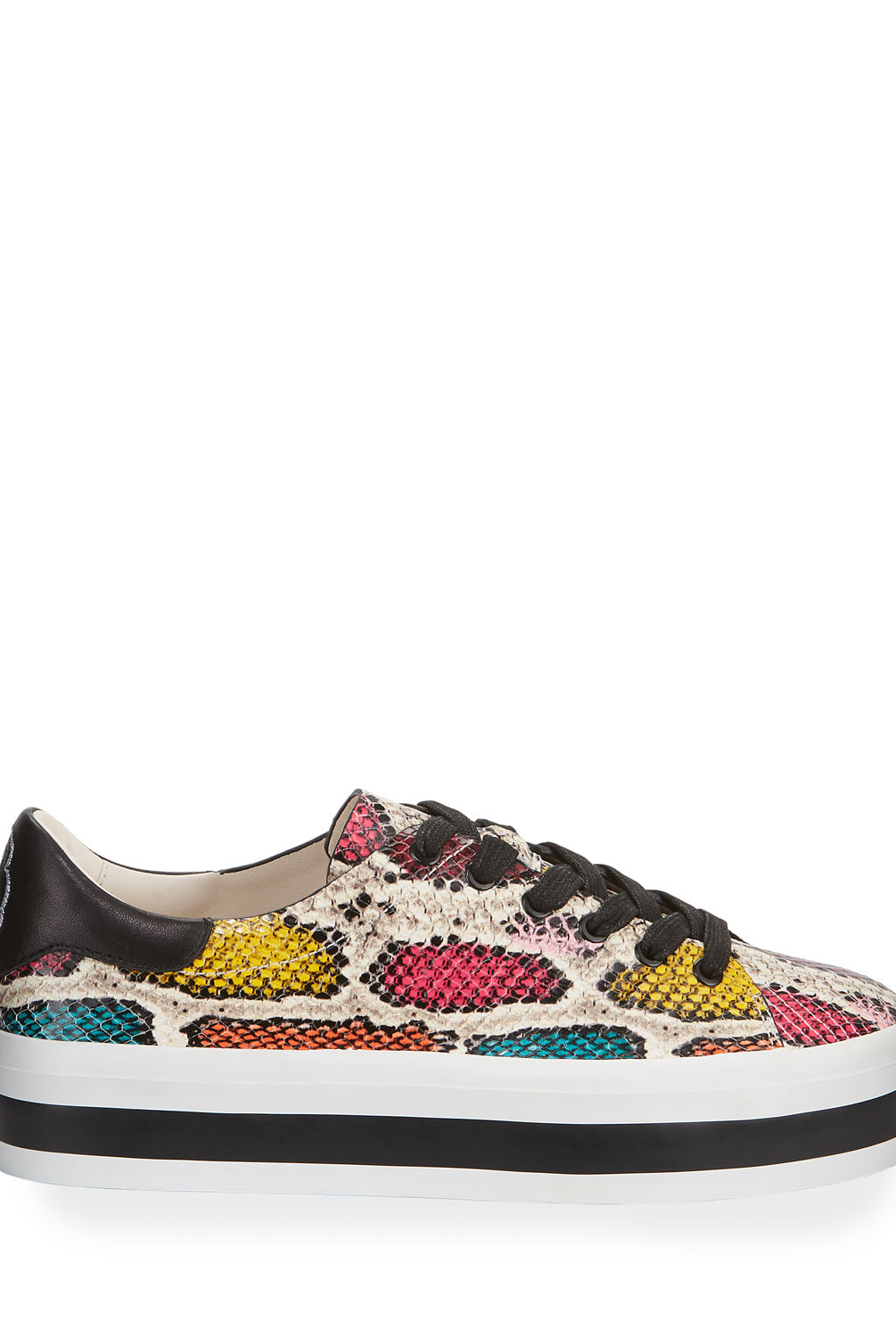Ezra II Low Top Sneaker - Snake Multi by Alice & Olivia — alternate view