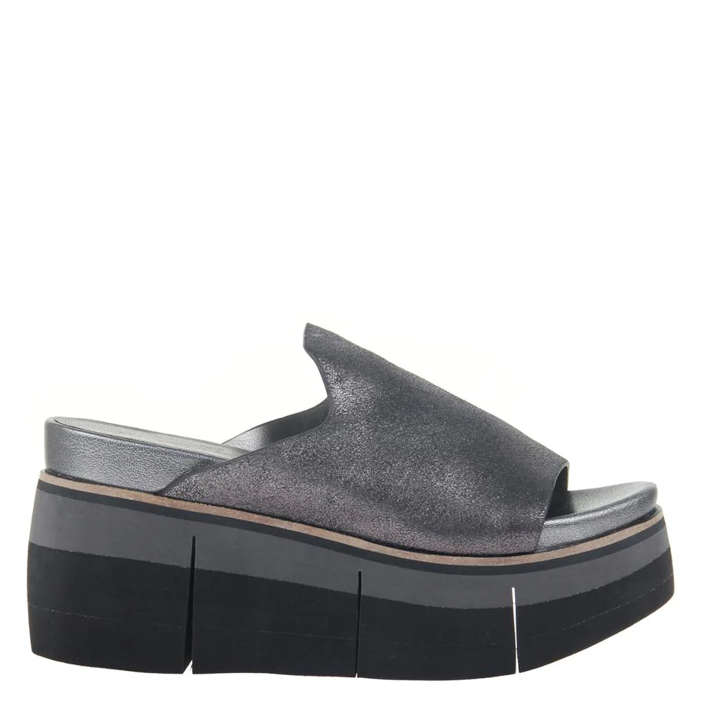 Flow Platform Sandal - Pewter by Naked Feet — alternate view