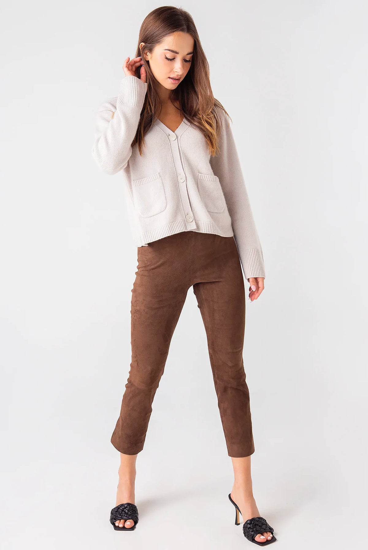 Cashmere Cardigan - Frost Grey by Naadam — alternate view
