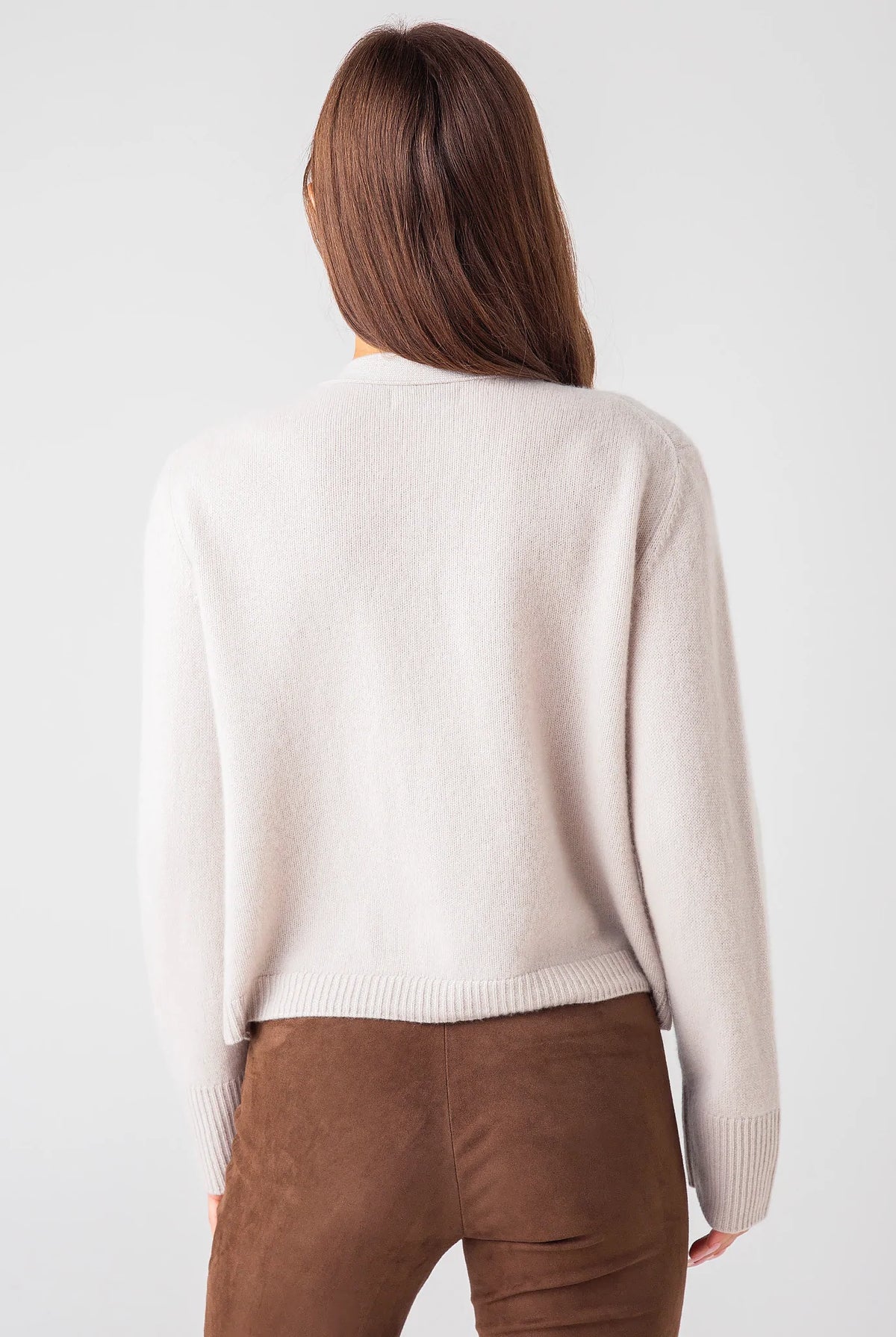 Cashmere Cardigan - Frost Grey by Naadam — view 4