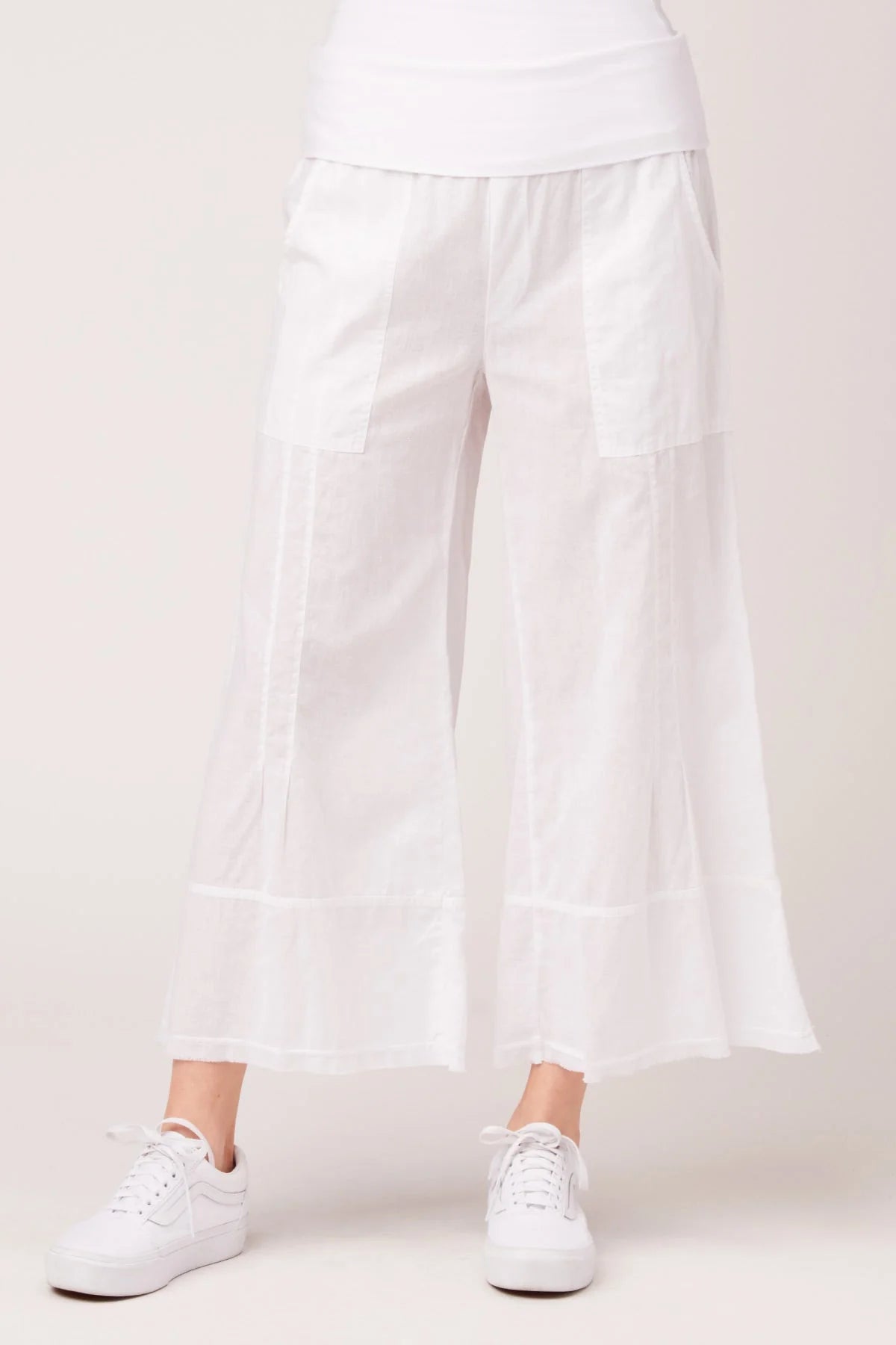 Garni Crop Pant - White by XCVI | 25 South Boutiques
