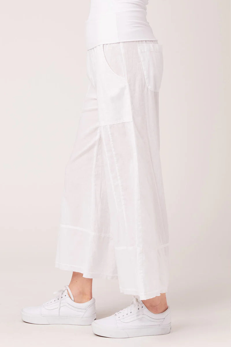 Garni Crop Pant - White by XCVI — alternate view