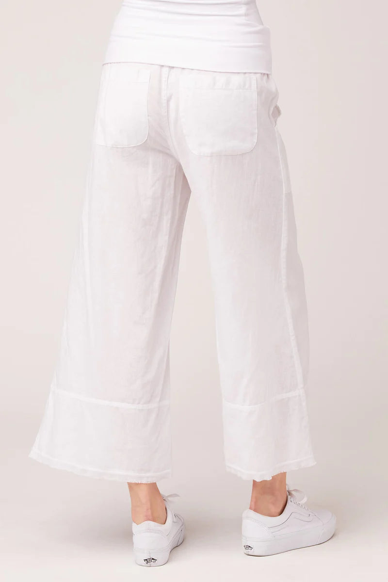 Garni Crop Pant - White by XCVI — view 3