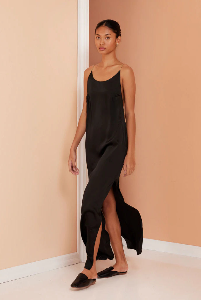 Glam Open Back Maxi Dress - Black by Magali Pascal | 25 South Boutiques