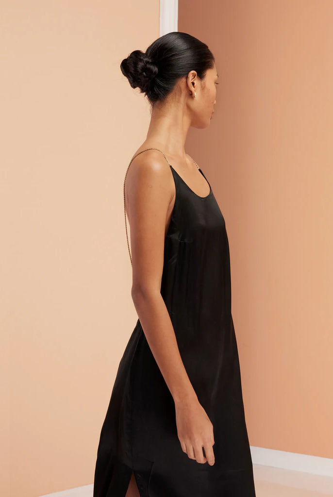 Glam Open Back Maxi Dress - Black by Magali Pascal — view 3