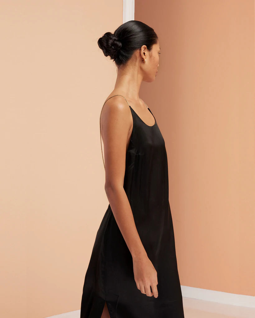 Glam Open Back Maxi Dress - Black by Magali Pascal — view 3