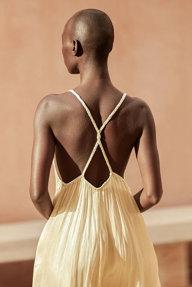 Glamour Dress - Platinum by Mes Demoiselles — view 4