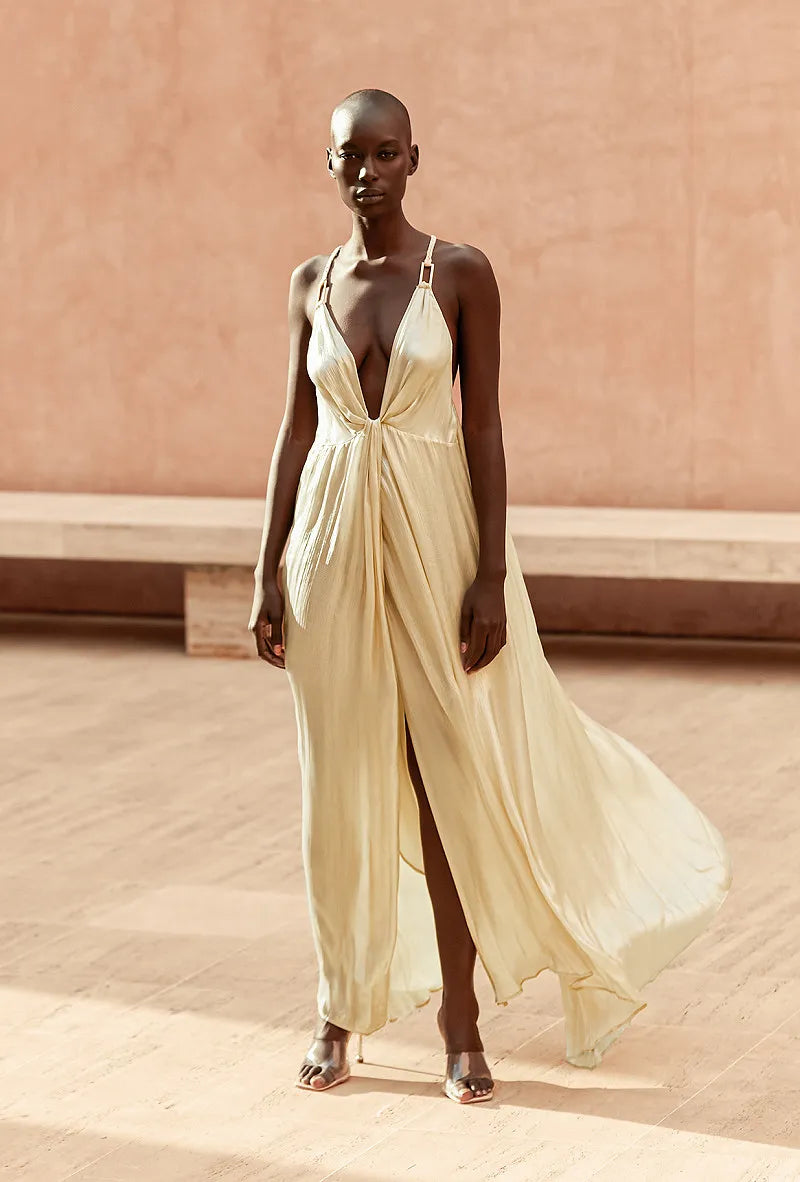 Glamour Dress - Platinum by Mes Demoiselles — alternate view
