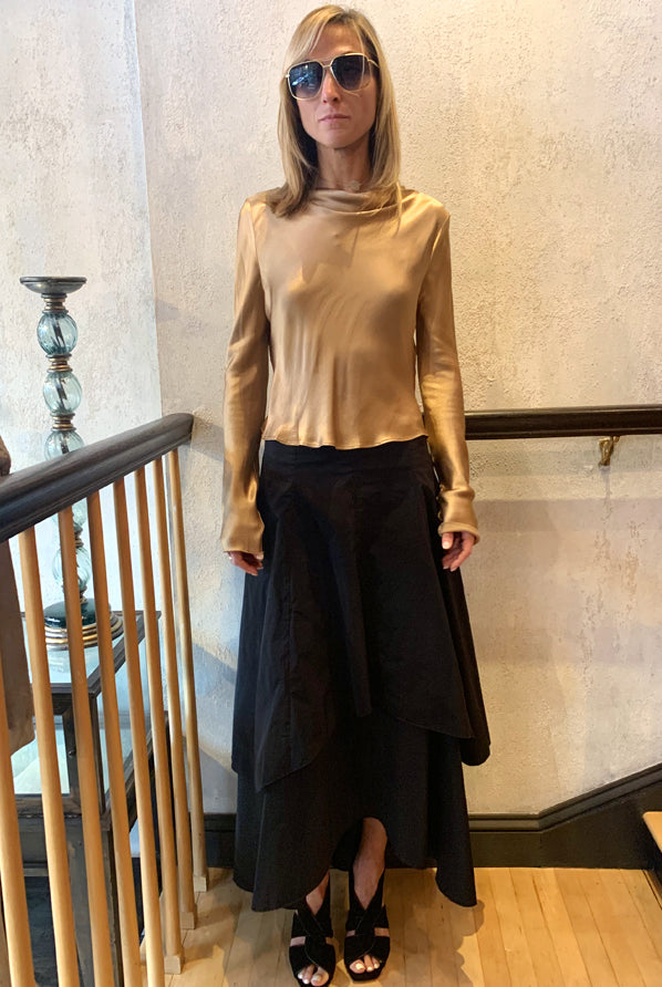 Hi Low Skirt - Black by Matt Hildur | 25 South Boutiques