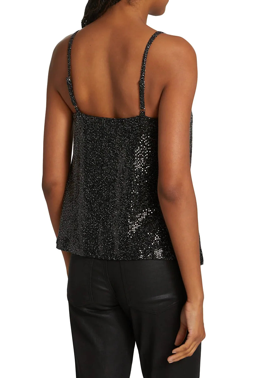 Graham Sequin Tank - Black by Ramy Brook — view 3