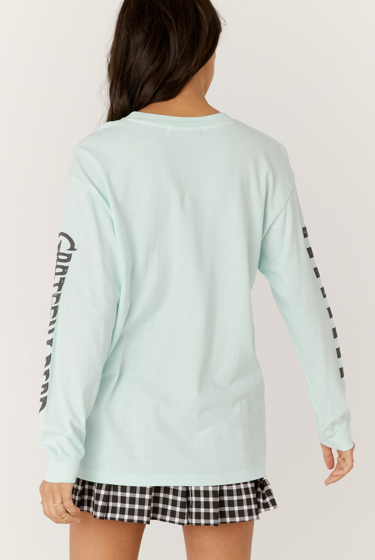 Grateful Dead Checkered Oversized Long Sleeve by DayDreamer — view 3