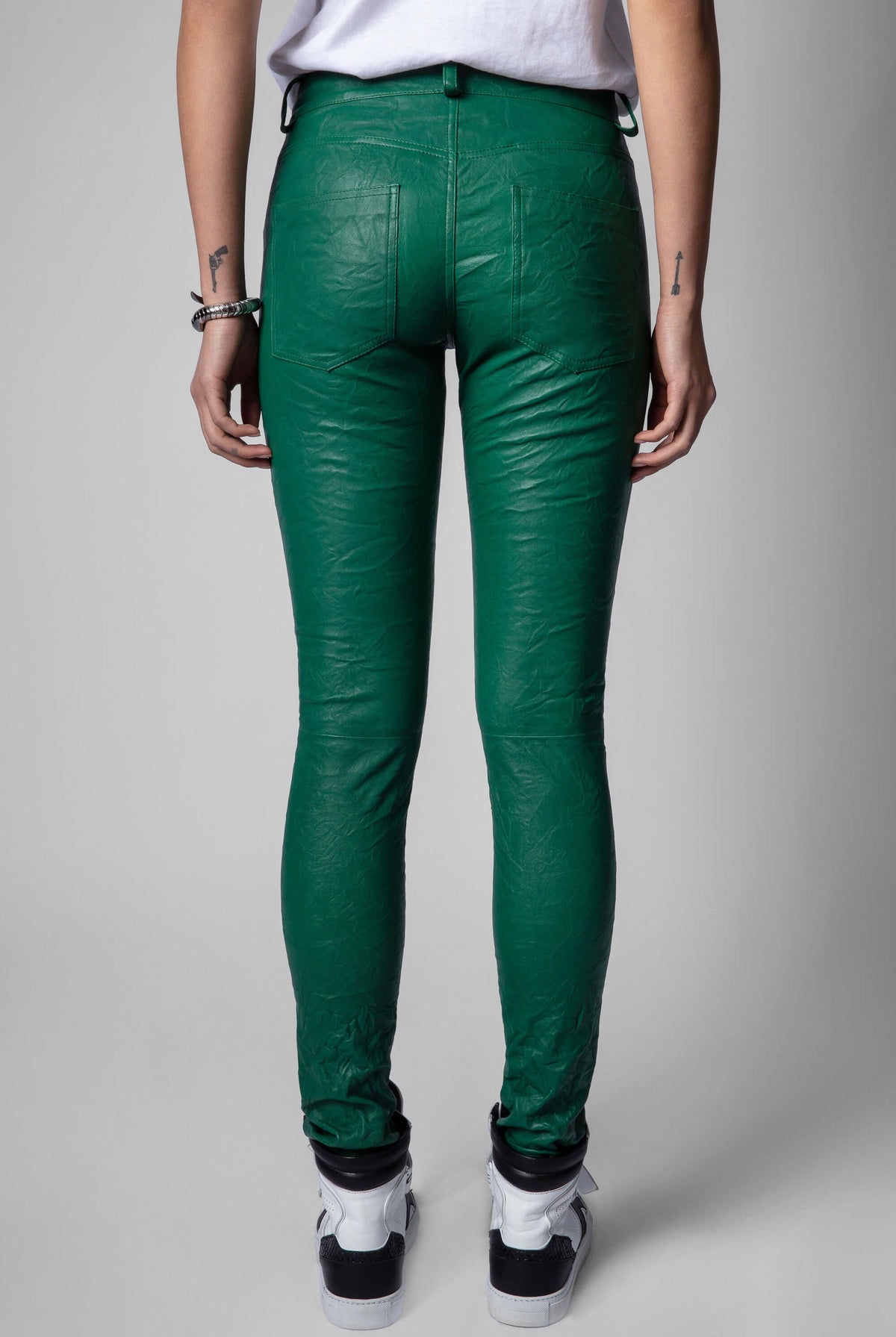 Phalme Leather Pants - Buisson by Zadig & Voltaire — view 3