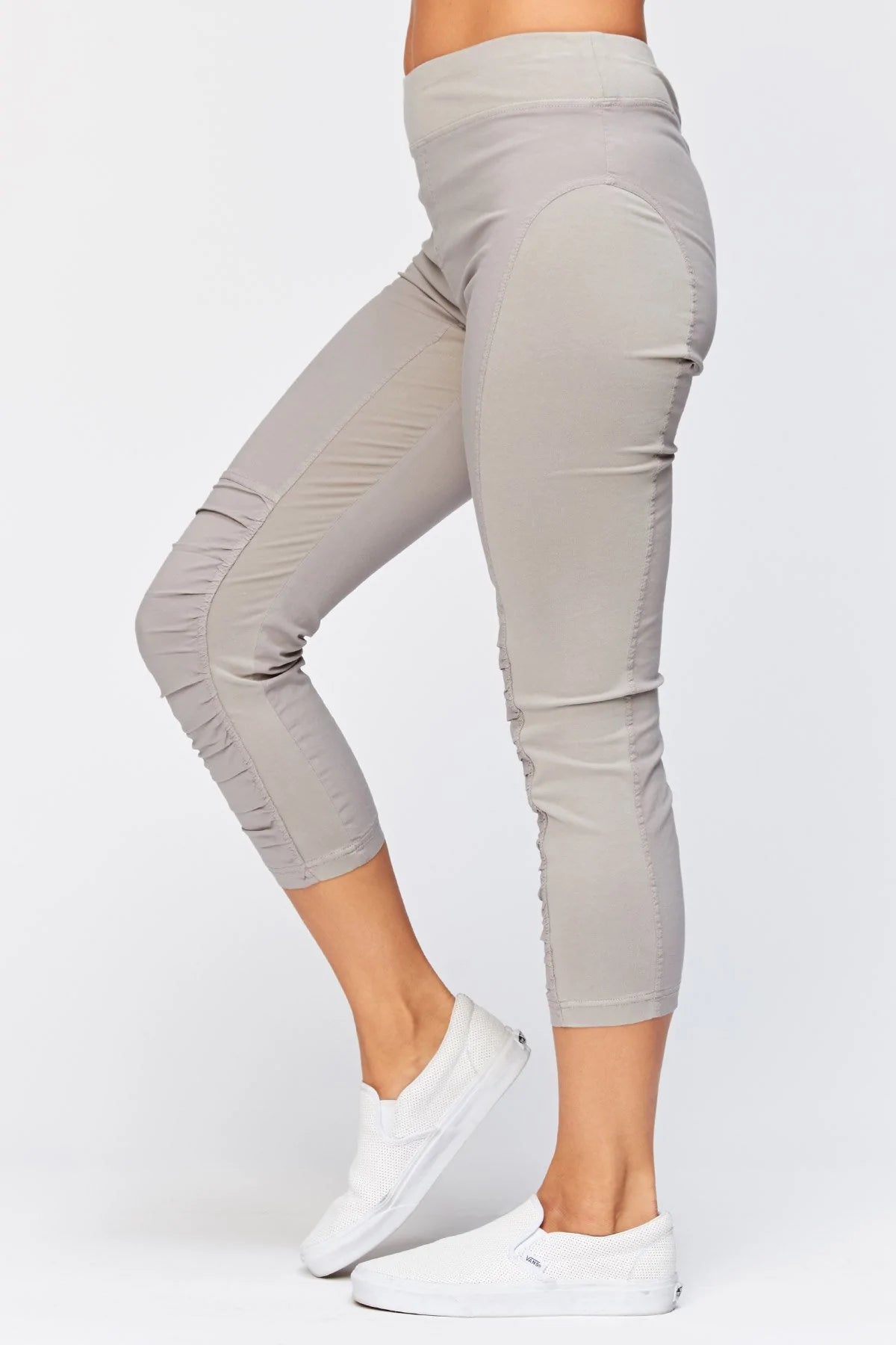 Jetter Crop Legging - Grey Mist by XCVI — alternate view